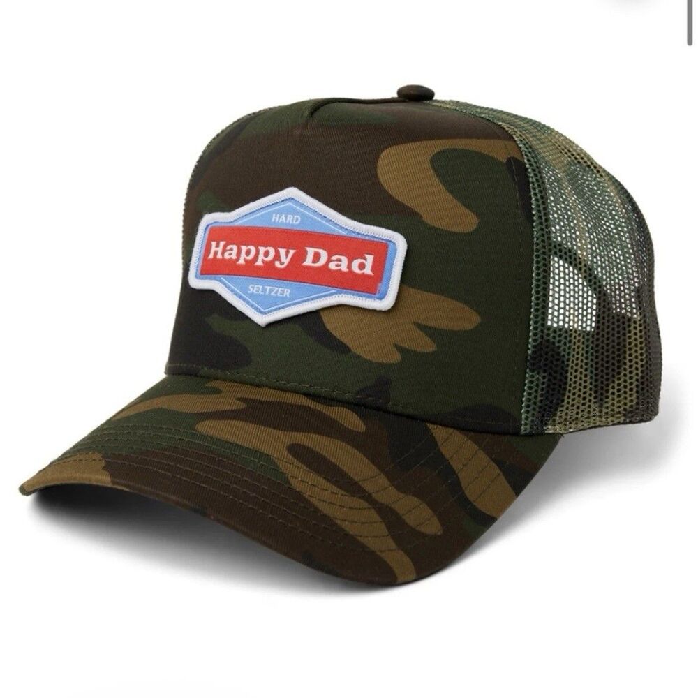 Happy Dad NWT Authentic Camo Trucker Hat New Hunter Gorpcore Collectible Gift